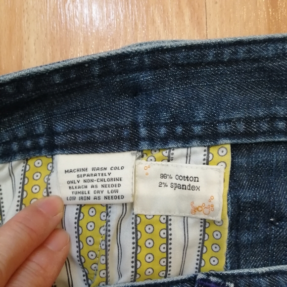 Anthropologie Bica Cheia Double Front Buttons Down A-Line Denim Skirt - Size 12 - Picture 7 of 8